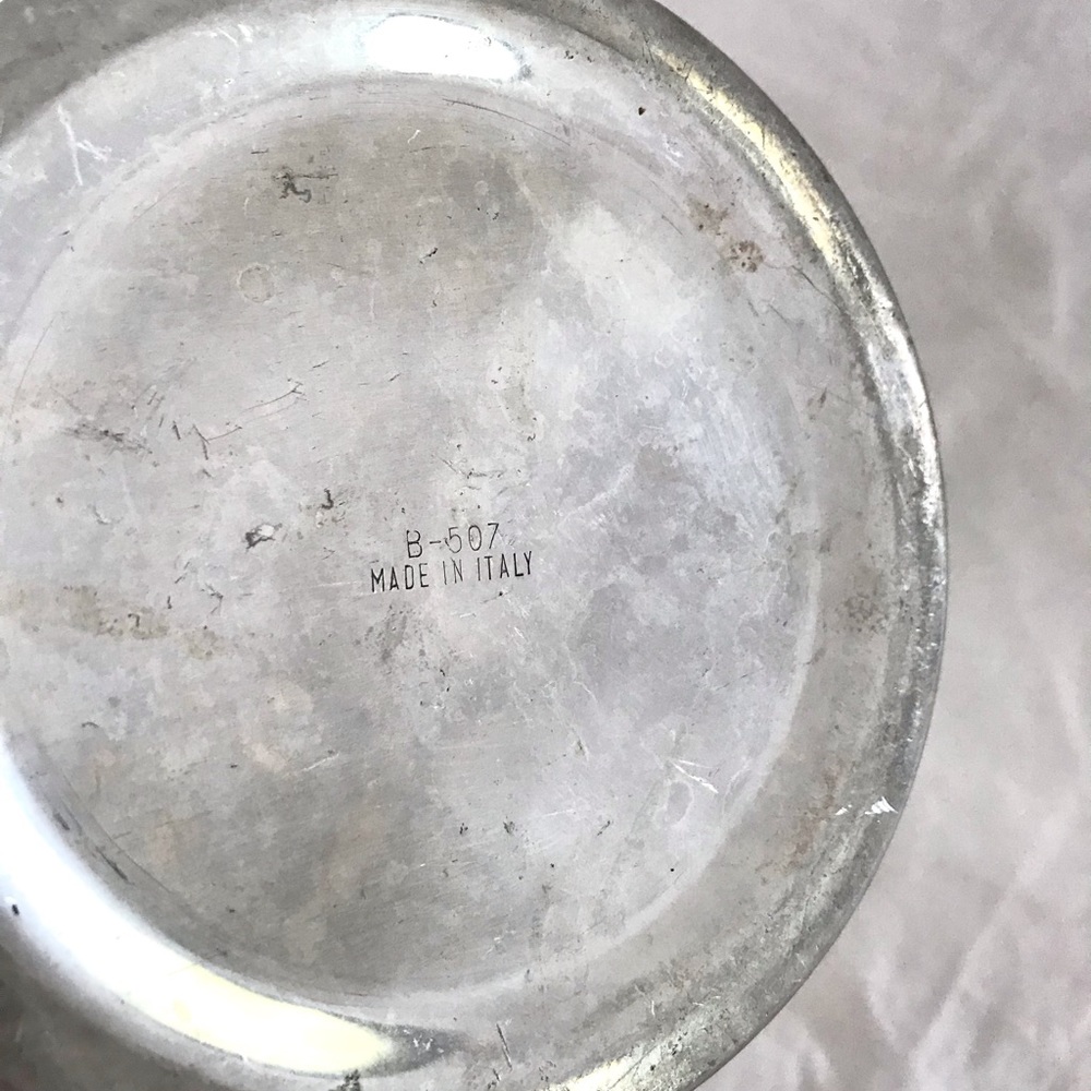 SOLD! Silver Hammered Ice Bucket, Italy - Picture 3 of 5